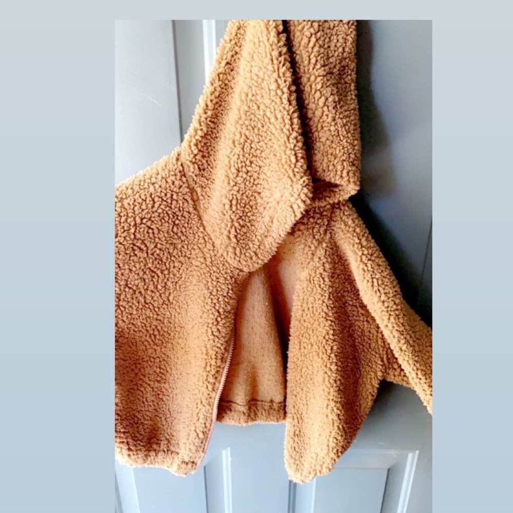 Furry cropped sweater